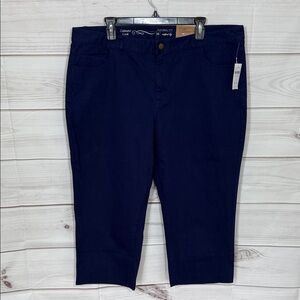 NWT Coldwater Creek Natural Fit Cropped Leg Premium Denim Pants Size 18